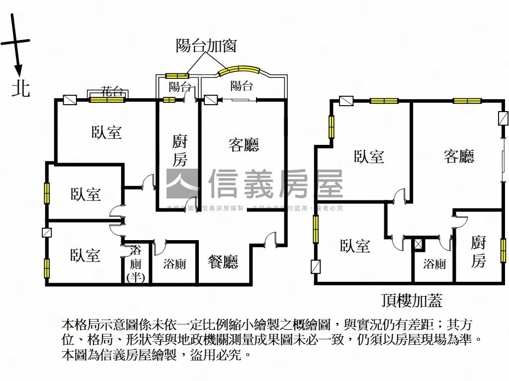 電梯頂樓稀有大空間房屋室內格局與周邊環境