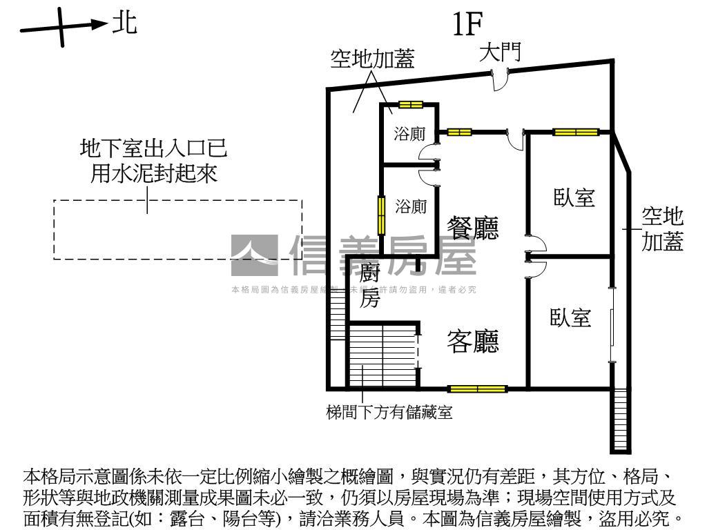 大屯路一樓公寓房屋室內格局與周邊環境