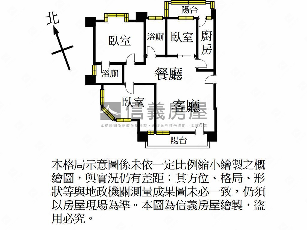 尊龍大地三房含車位房屋室內格局與周邊環境