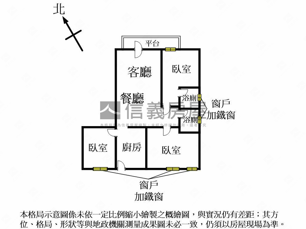 大埔商圈三面採光優質三房房屋室內格局與周邊環境