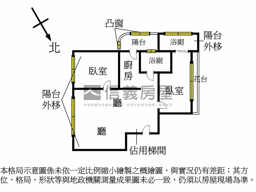 萬信∞景觀邊間近捷運兩房房屋室內格局與周邊環境