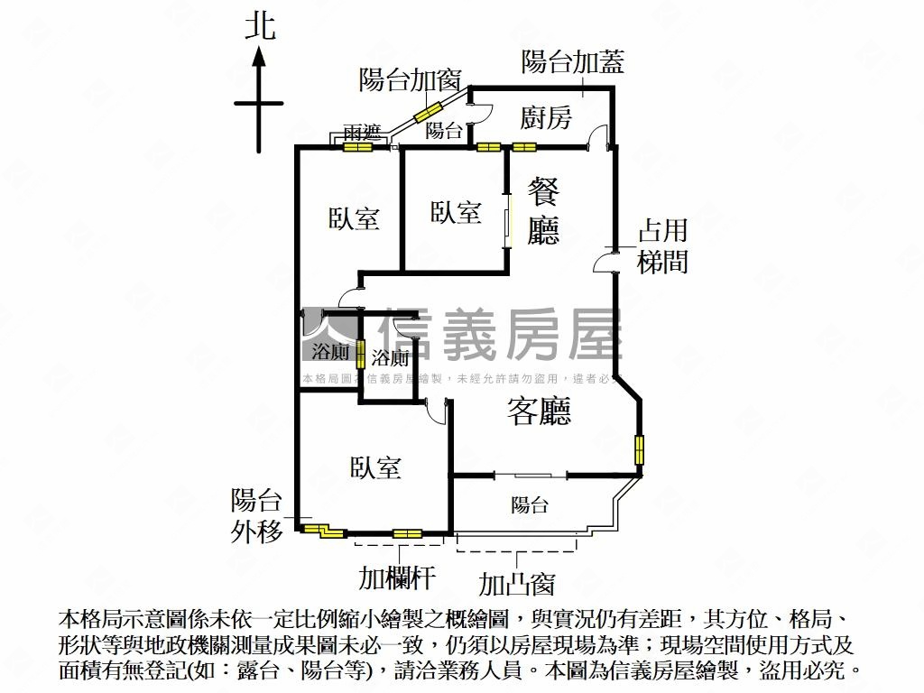降價～民權西路站電梯三房房屋室內格局與周邊環境