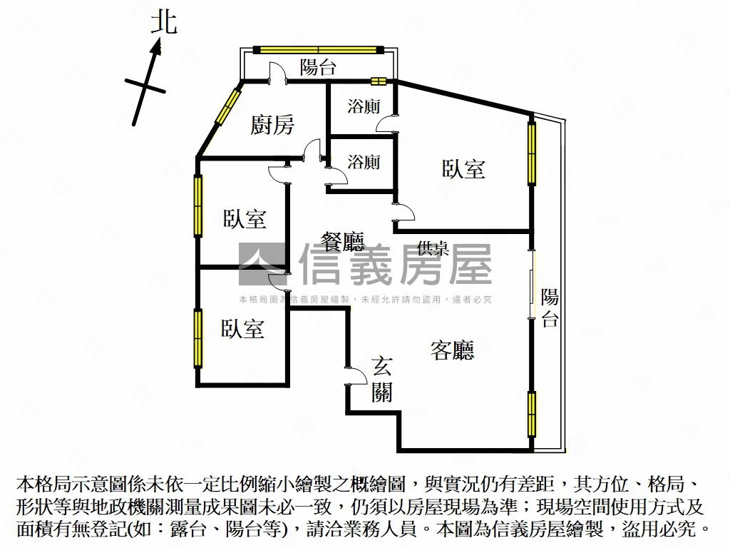 樂利路仁愛學區三房美廈房屋室內格局與周邊環境