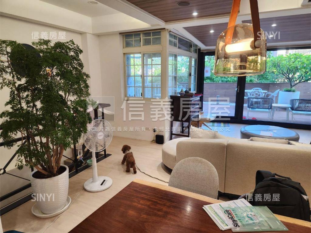 好天母美景庭院附車位房屋室內格局與周邊環境