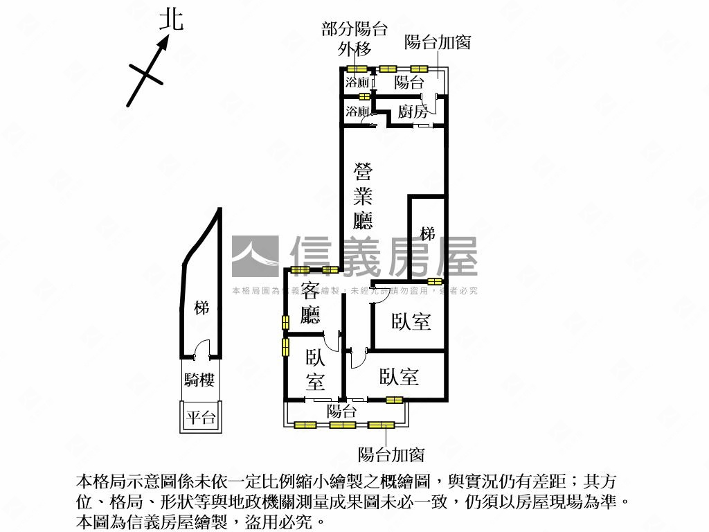 昌益桂冠三房車位房屋室內格局與周邊環境