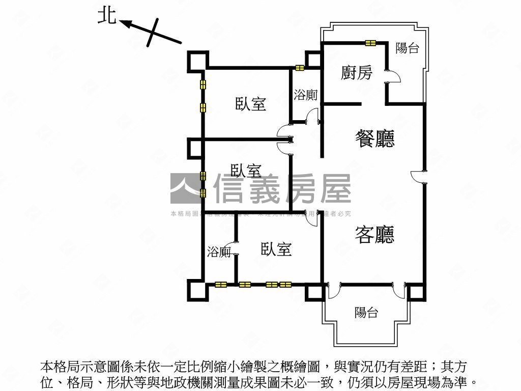 夢想Ａ４三房。車位可另購房屋室內格局與周邊環境