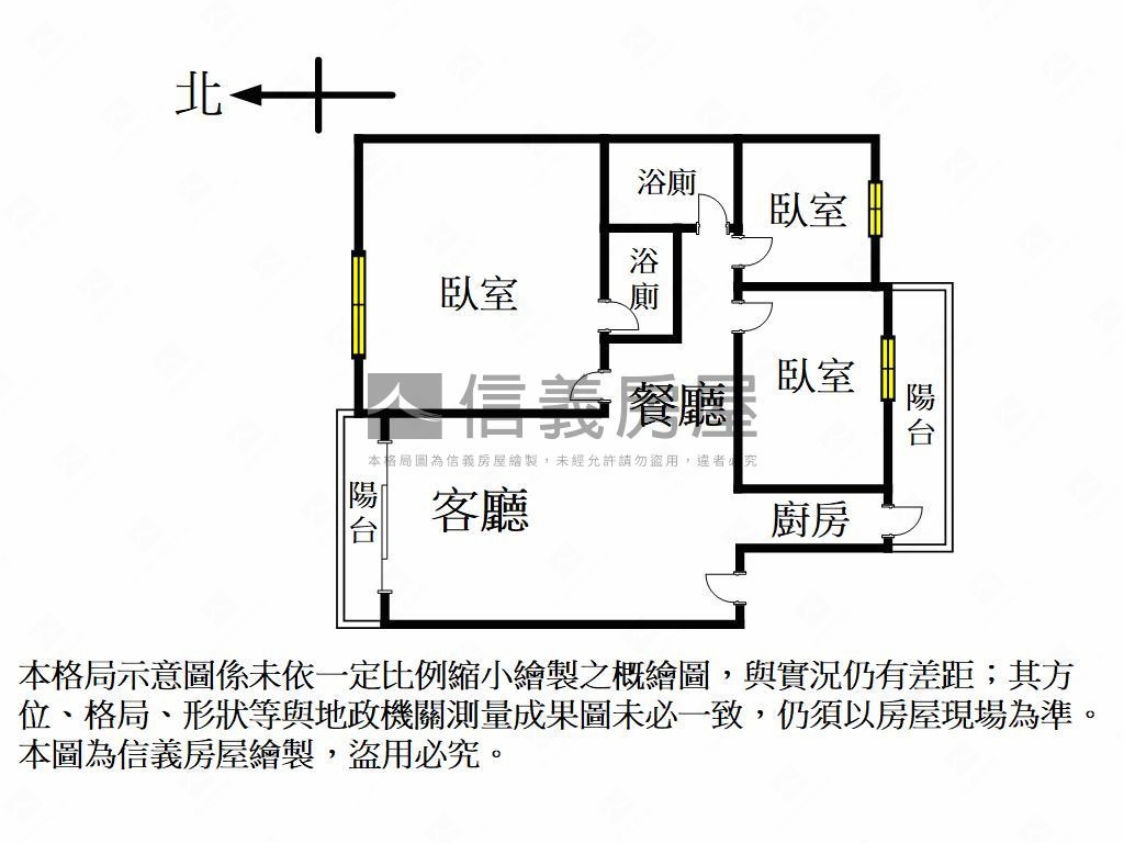亞歷山大️亮三房車位房屋室內格局與周邊環境