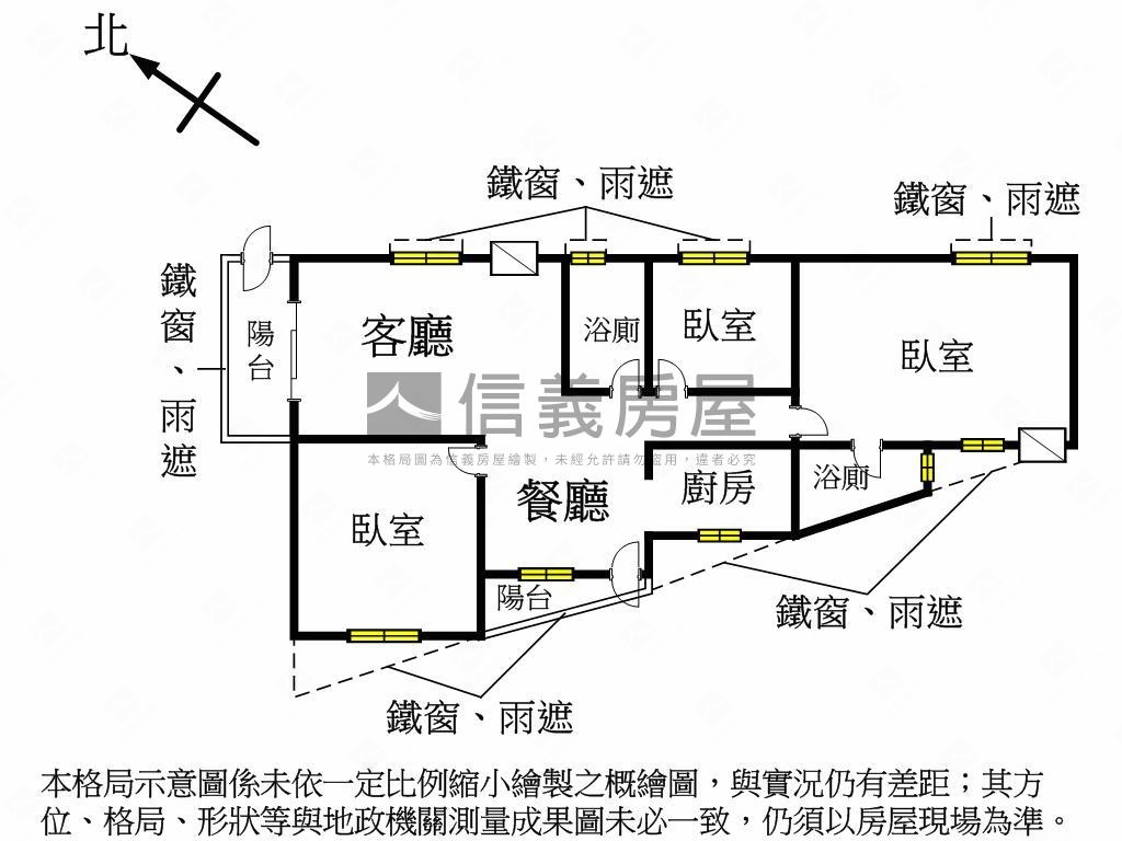 楠梓油廠國小捷運站三房房屋室內格局與周邊環境