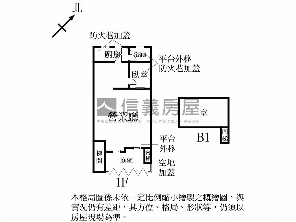 近捷運麟光大面寬一樓美屋房屋室內格局與周邊環境