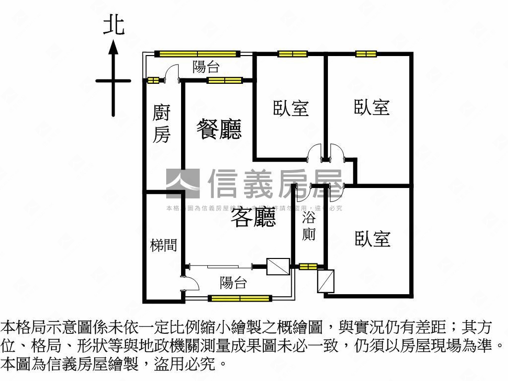 玫瑰城靜巷方正低總價三房房屋室內格局與周邊環境