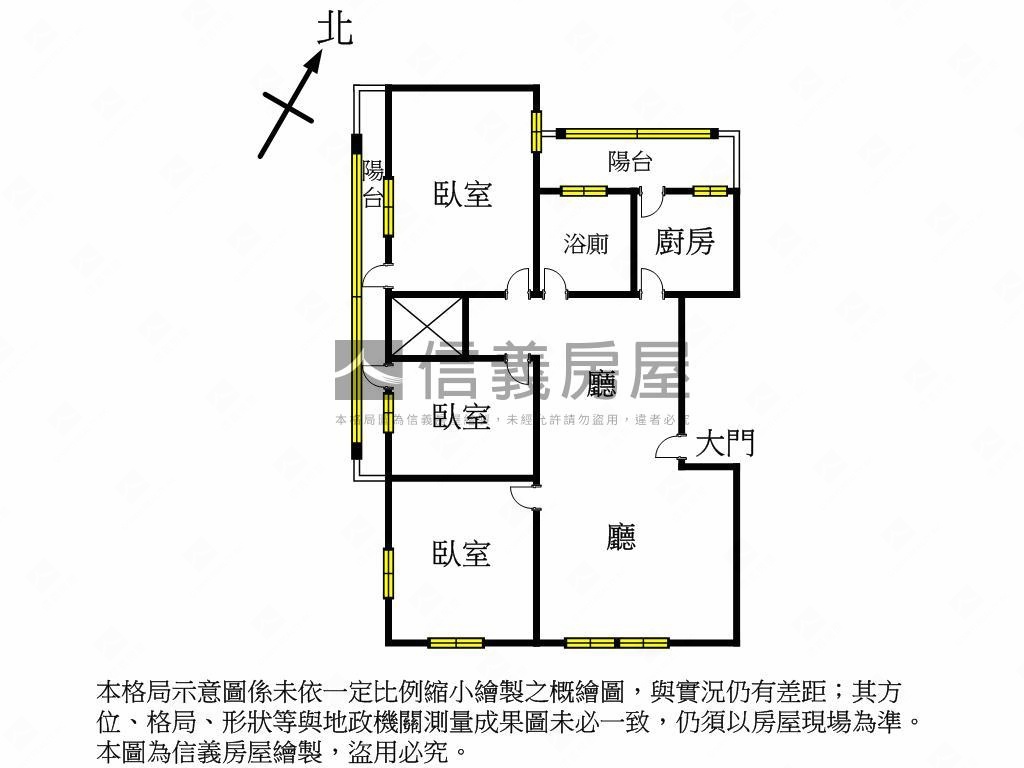 商圈學區機能邊間採光公寓房屋室內格局與周邊環境
