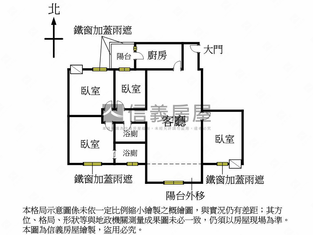 中崙二標稀有美四房房屋室內格局與周邊環境