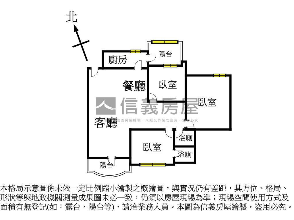 植物園綠景三房平車房屋室內格局與周邊環境