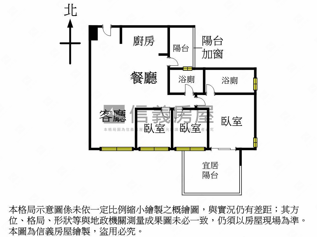 寶輝三房宜居陽台泳池視野房屋室內格局與周邊環境