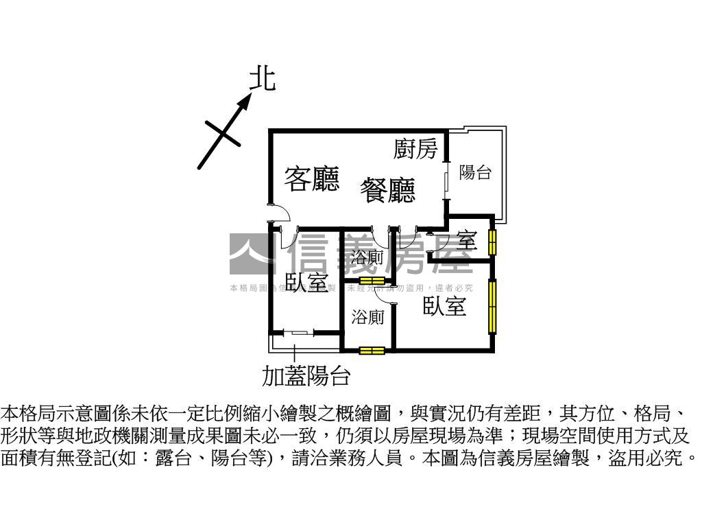 永龍二期方正採光兩房一室房屋室內格局與周邊環境
