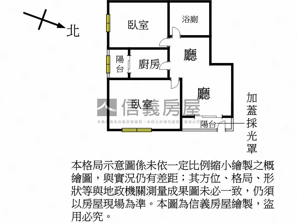 新案✯１Ｆ美宅二房車位房屋室內格局與周邊環境