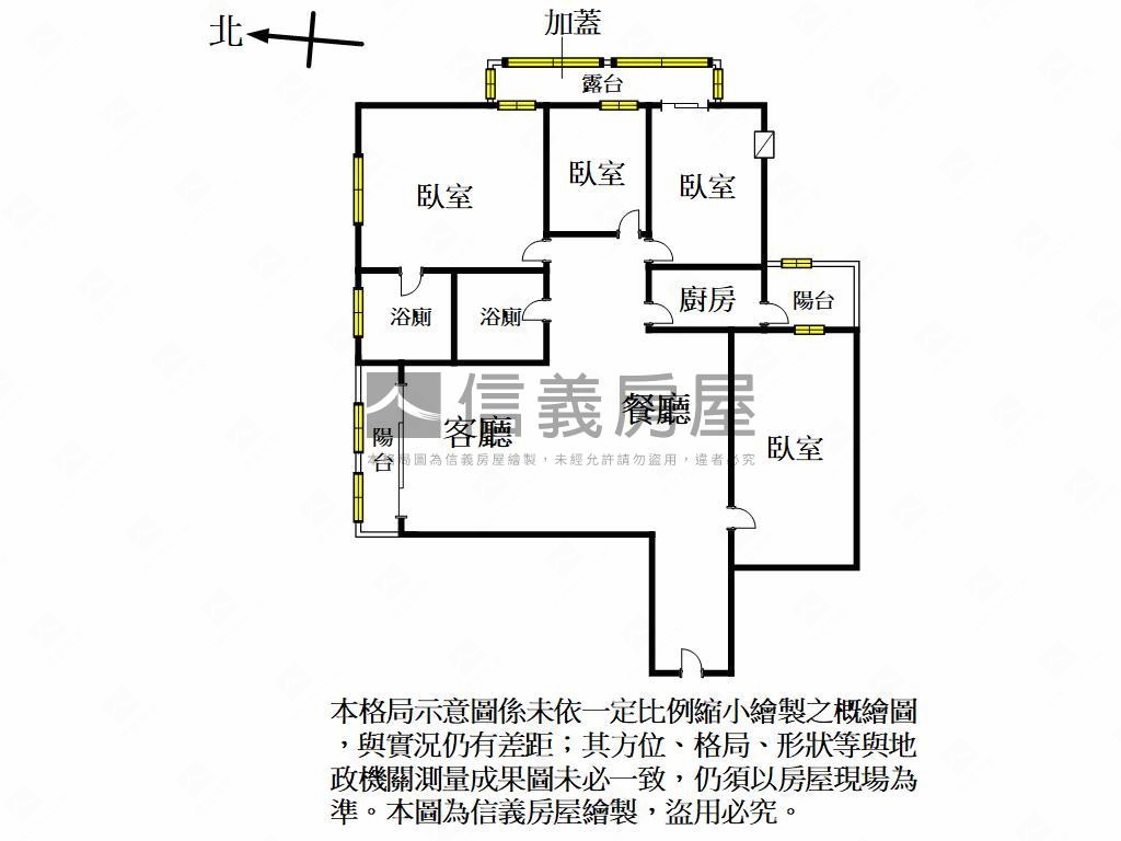 國泰南北朝向美景４房車位房屋室內格局與周邊環境