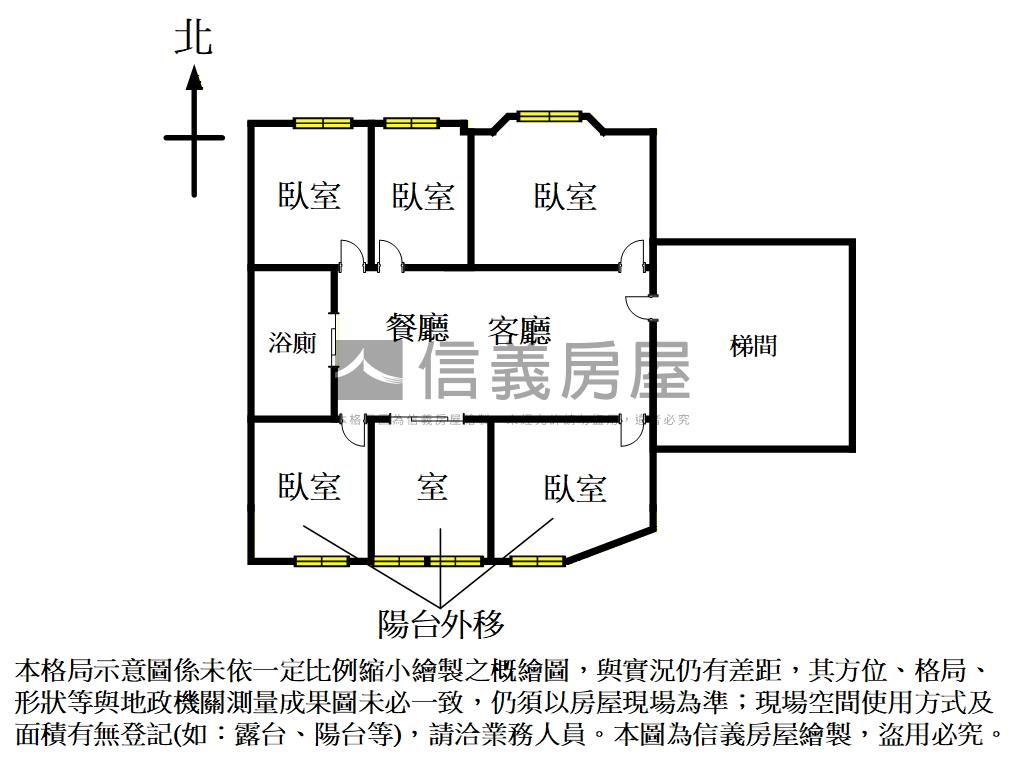大坪林凱薩五房住辦房屋室內格局與周邊環境