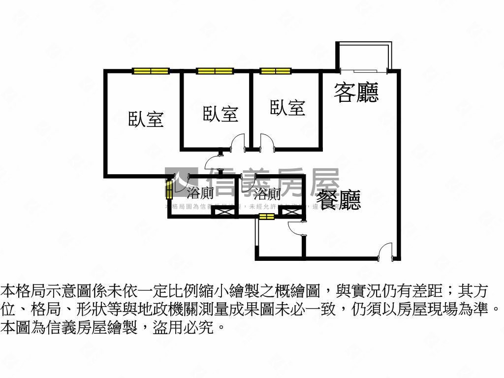 品藏捷笙ＡＲＴ＋三房房屋室內格局與周邊環境