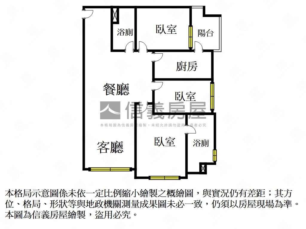 新美齊画世代三房車位房屋室內格局與周邊環境