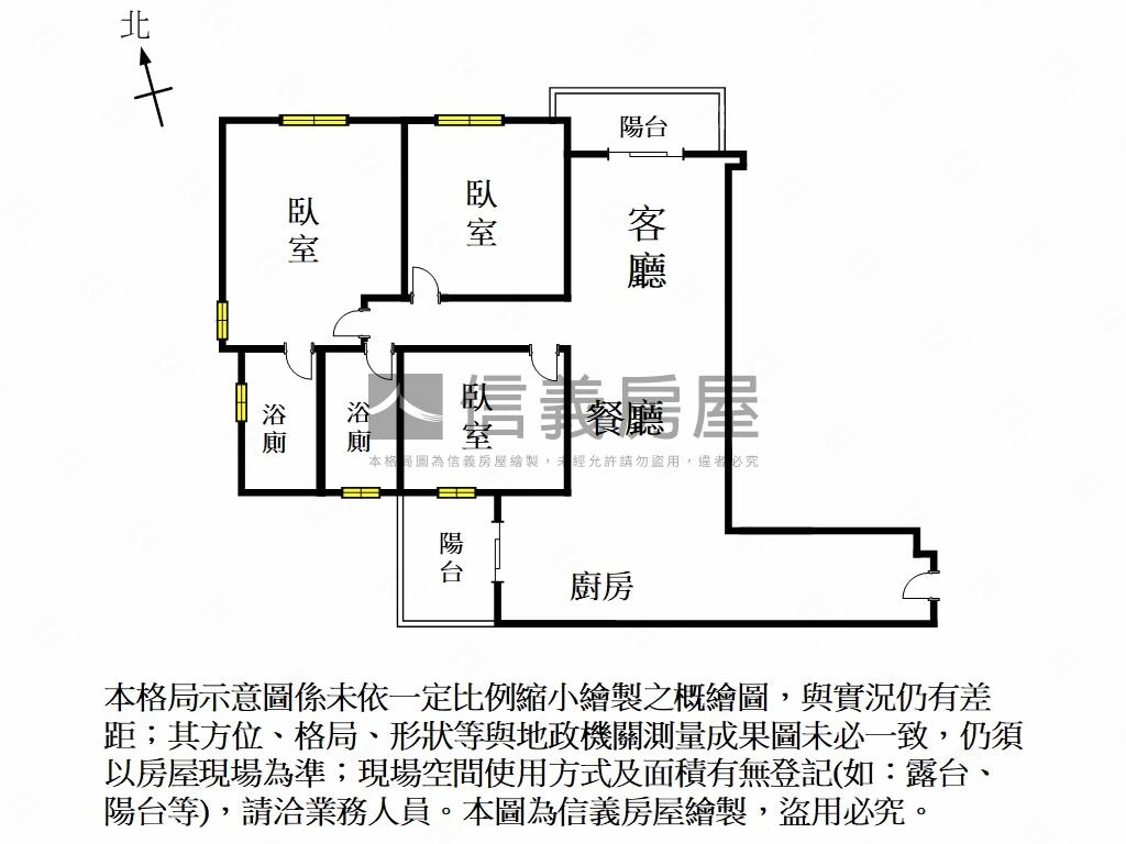 宇成植感｜次頂樓三房平車房屋室內格局與周邊環境