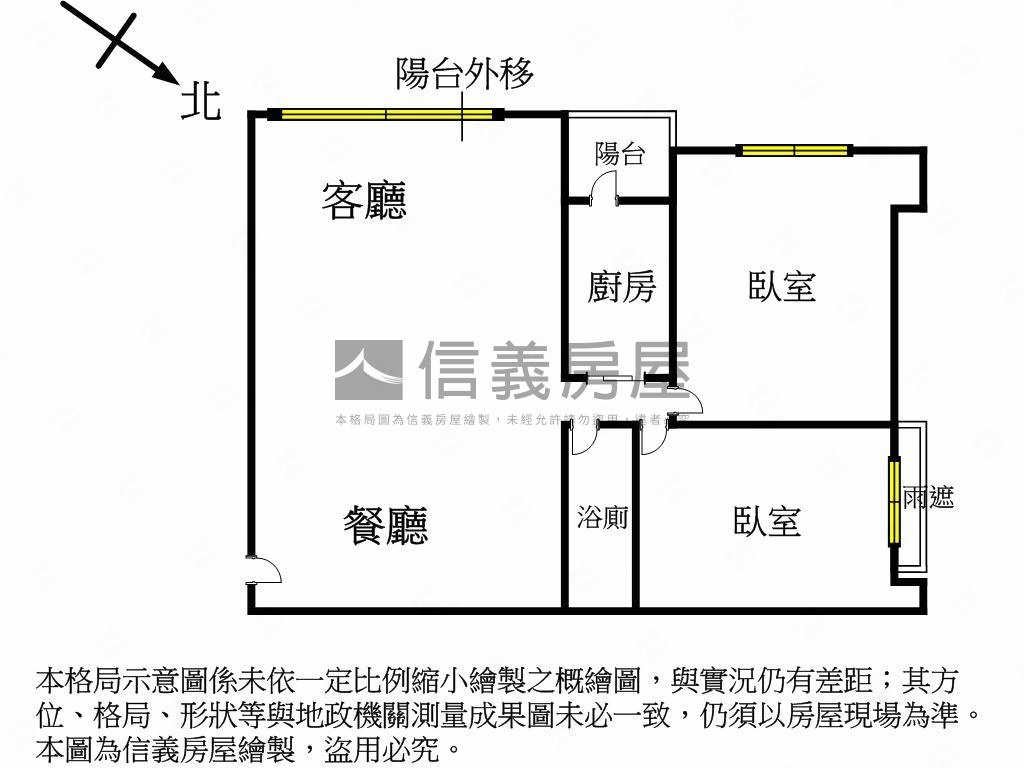 近捷運窗外綠境園墅兩房房屋室內格局與周邊環境