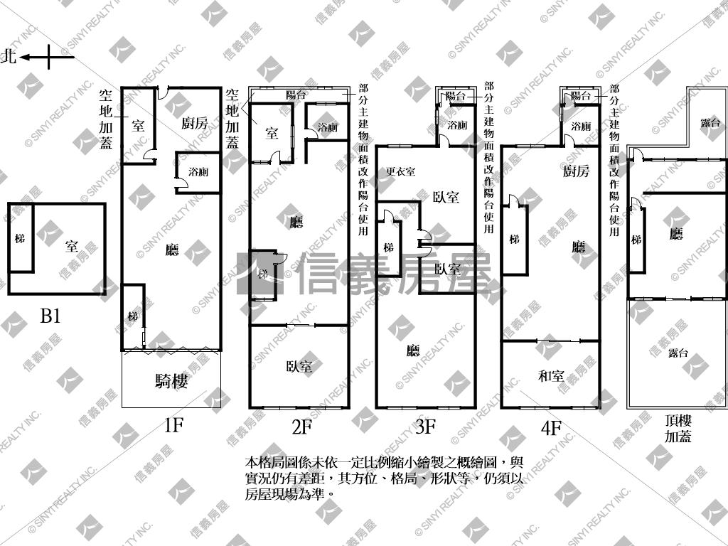 專任正承德路透天店面房屋室內格局與周邊環境