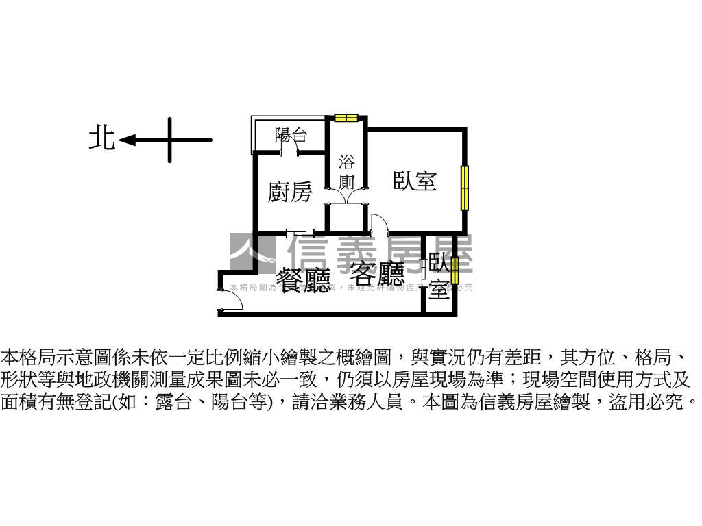 明築向陽★次頂樓兩房車位房屋室內格局與周邊環境