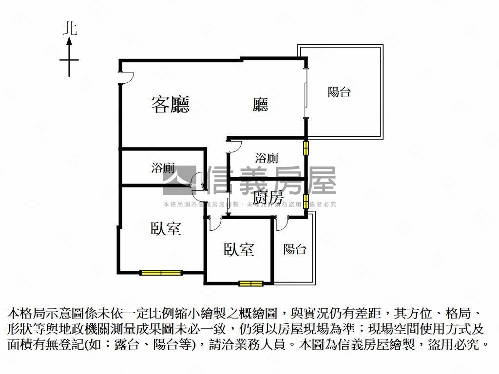 嶄新高樓採光２房平車房屋室內格局與周邊環境