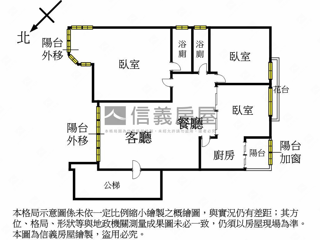 三井文化二路麗都溫馨３房房屋室內格局與周邊環境
