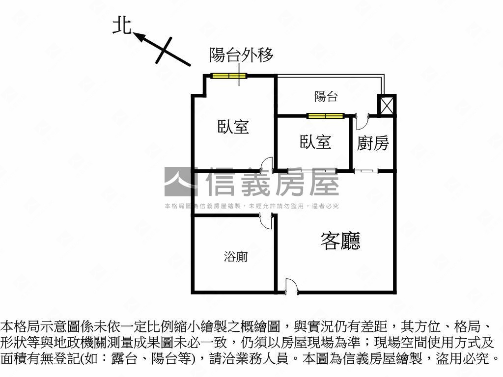 薇閣綠意山景２房房屋室內格局與周邊環境