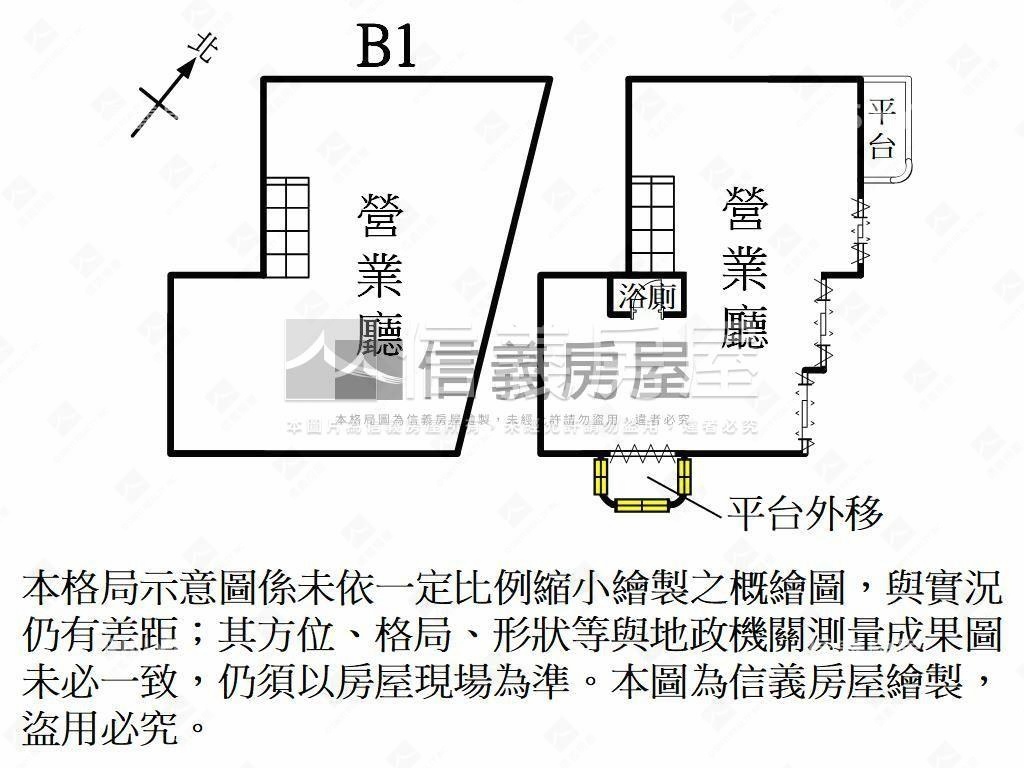 忠勇街大面寬樓店房屋室內格局與周邊環境