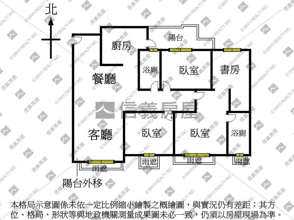 植幸福美美四房平車房屋室內格局與周邊環境