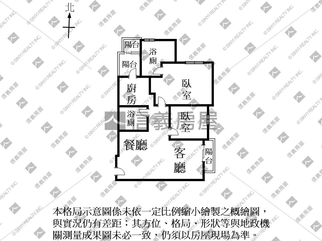 明大ＮＥＷ高樓二房景觀宅房屋室內格局與周邊環境