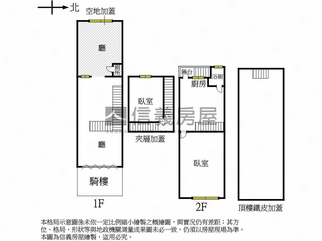 近衛武營活巷騎樓透天房屋室內格局與周邊環境