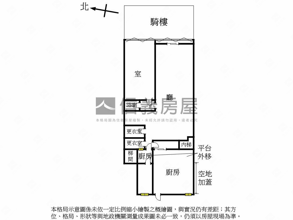 信義路面寬金店面房屋室內格局與周邊環境