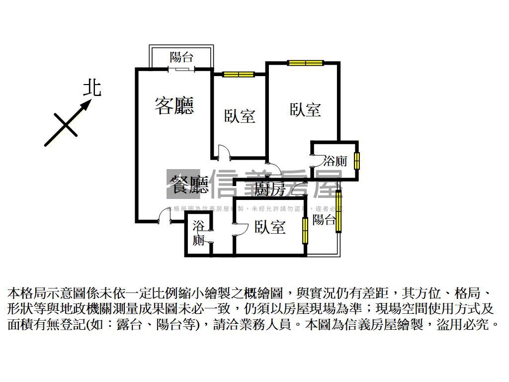 極上寓邊間採光三房車位房屋室內格局與周邊環境