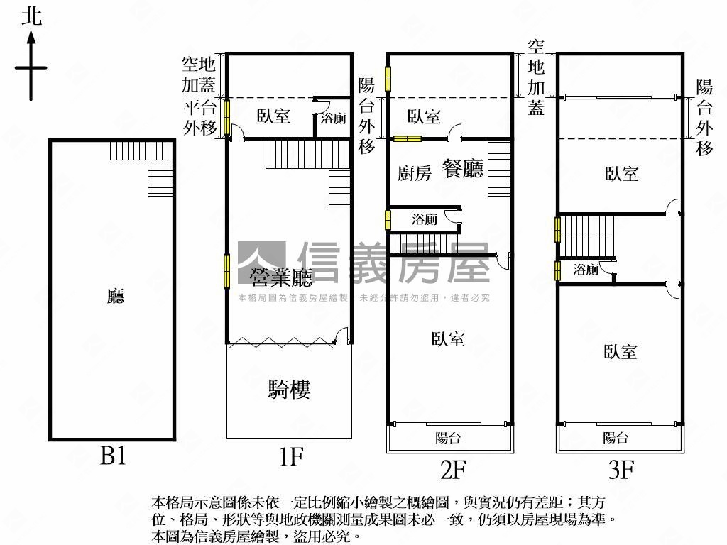 近嶺東大學住商用樓店房屋室內格局與周邊環境