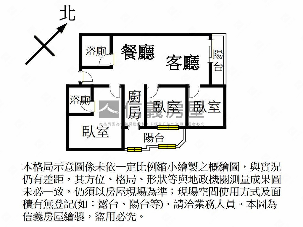 近楊梅體育園區有電梯３房房屋室內格局與周邊環境
