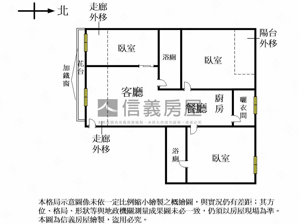 近郵局中興商圈三房平車房屋室內格局與周邊環境