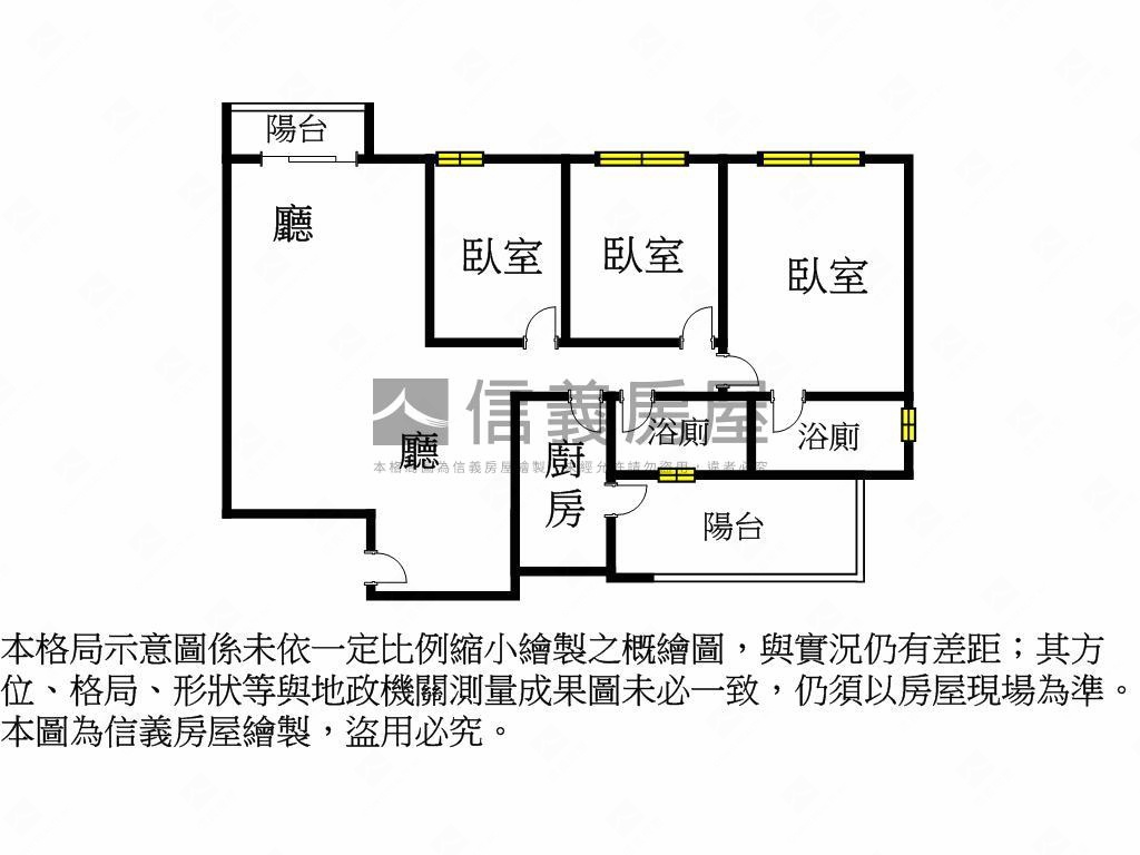 達永冬慶景觀高樓３房車位房屋室內格局與周邊環境