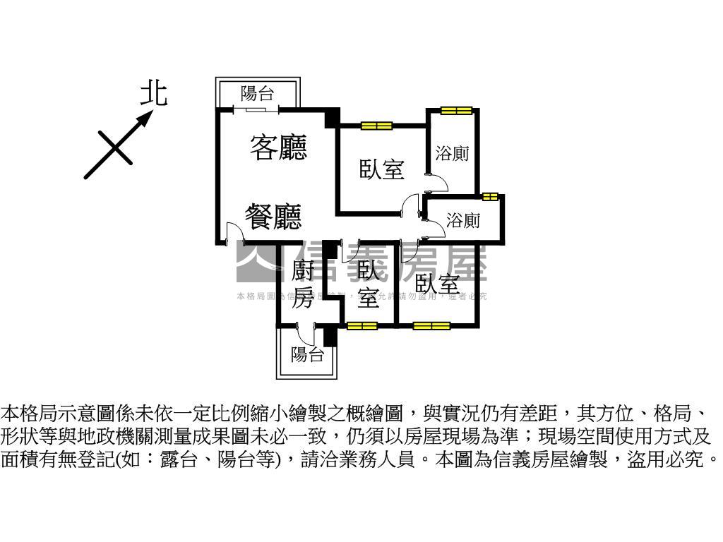 陽明公園旁三房車位房屋室內格局與周邊環境