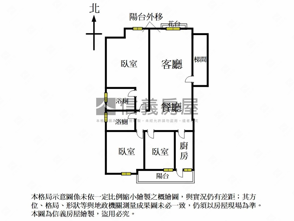 大直街稀有三房房屋室內格局與周邊環境