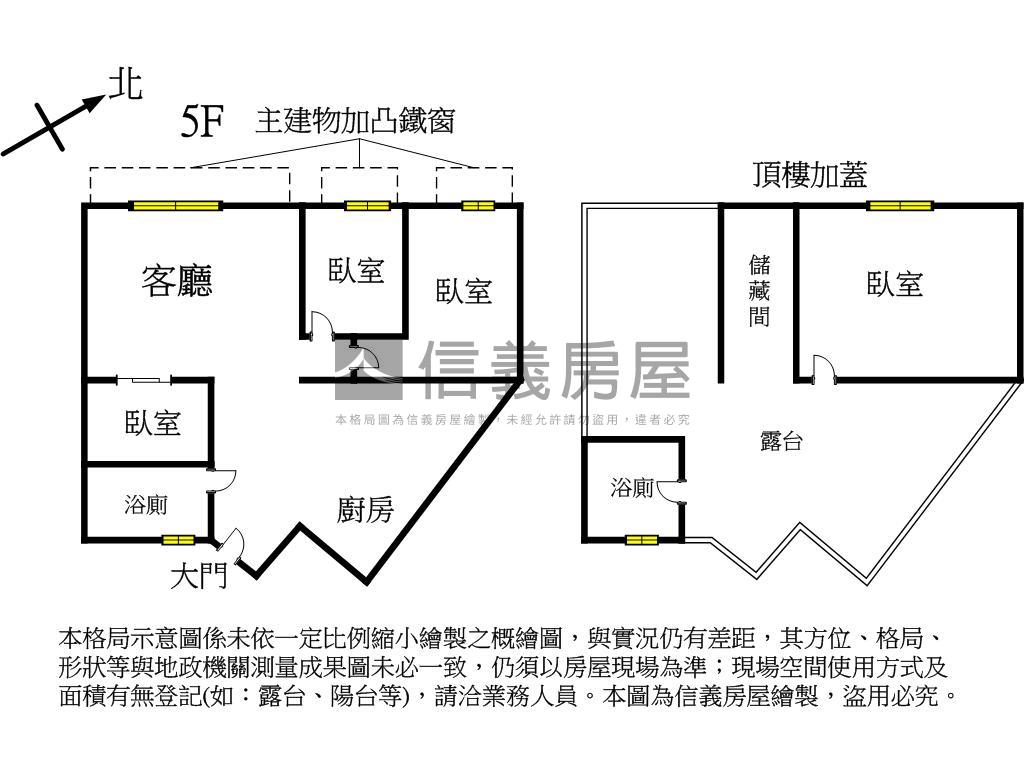 北市一橋之隔三房公寓房屋室內格局與周邊環境