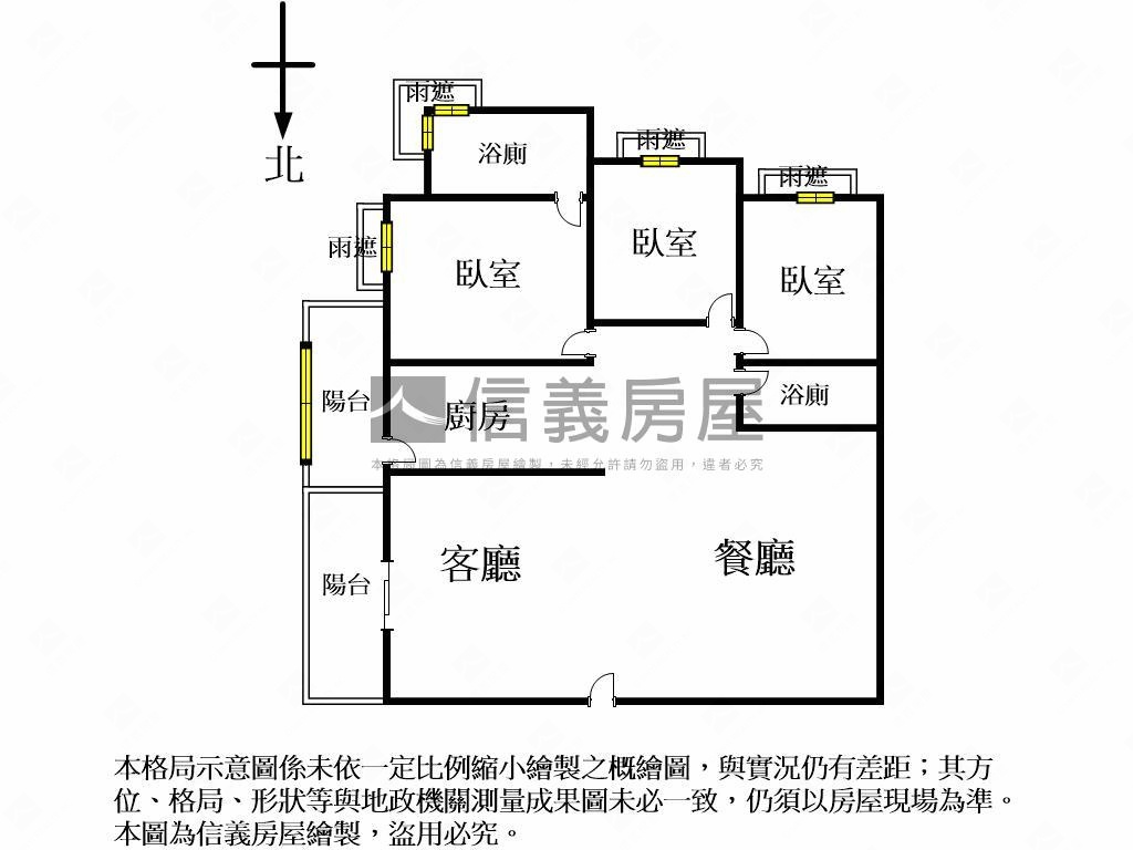 新接！自在柳陽高樓美三房房屋室內格局與周邊環境