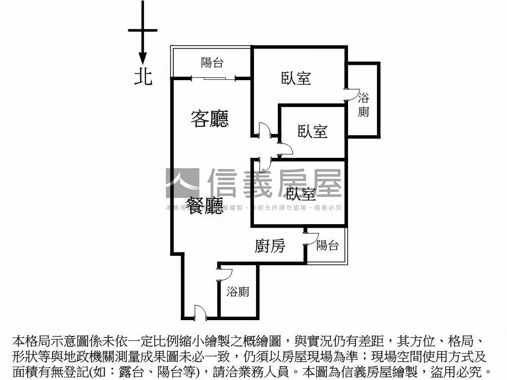 頂溪詠大賞邊間三房房屋室內格局與周邊環境
