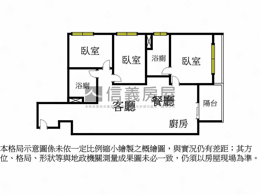 盛溪八方三房車位房屋室內格局與周邊環境