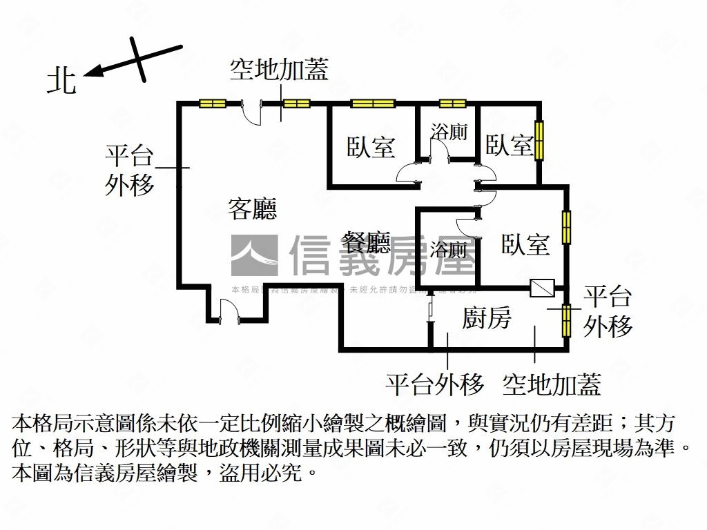 北投文化國宅邊間三房誠售房屋室內格局與周邊環境