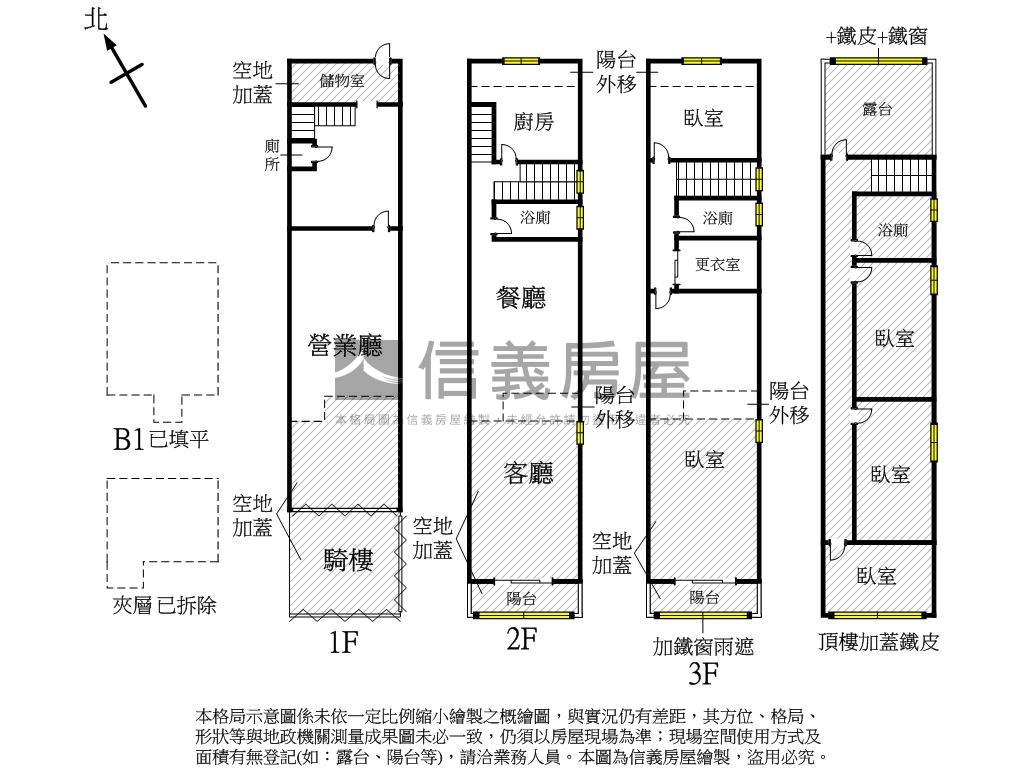 右昌商圈前路後巷邊間透店房屋室內格局與周邊環境