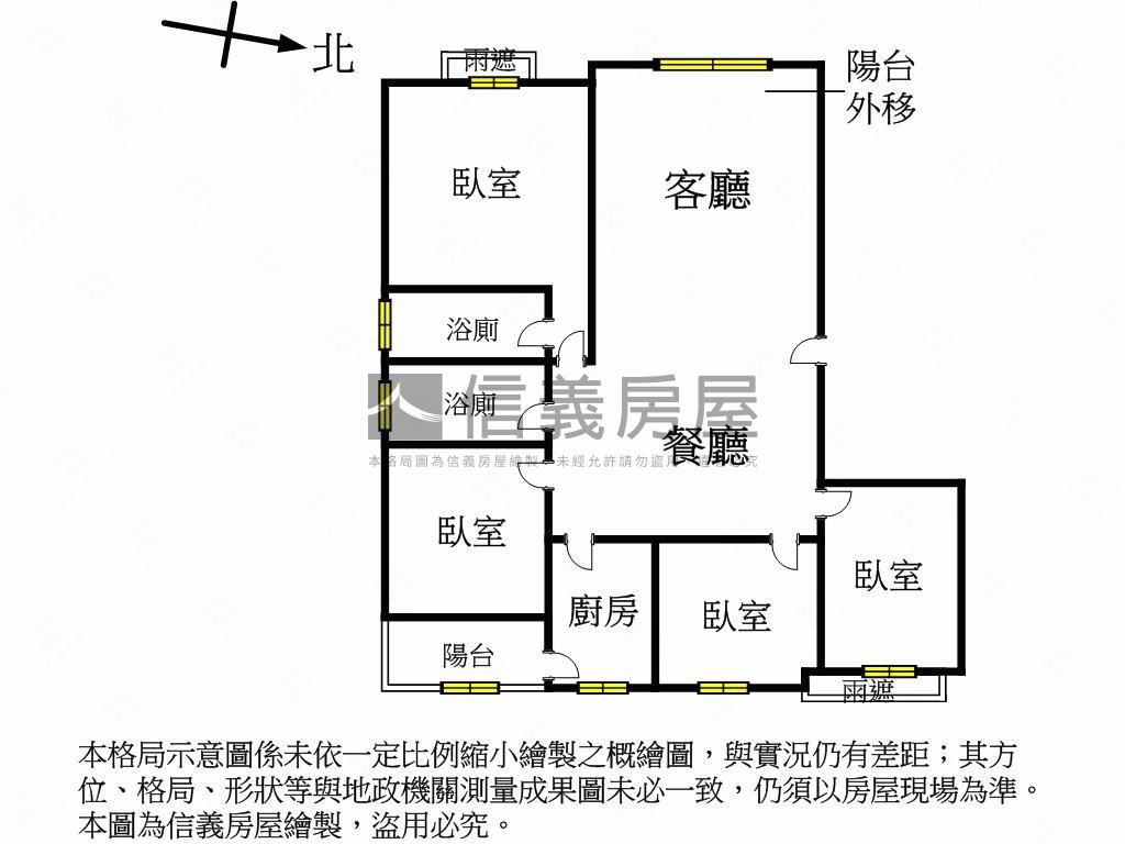 天空之星四房平面車位房屋室內格局與周邊環境